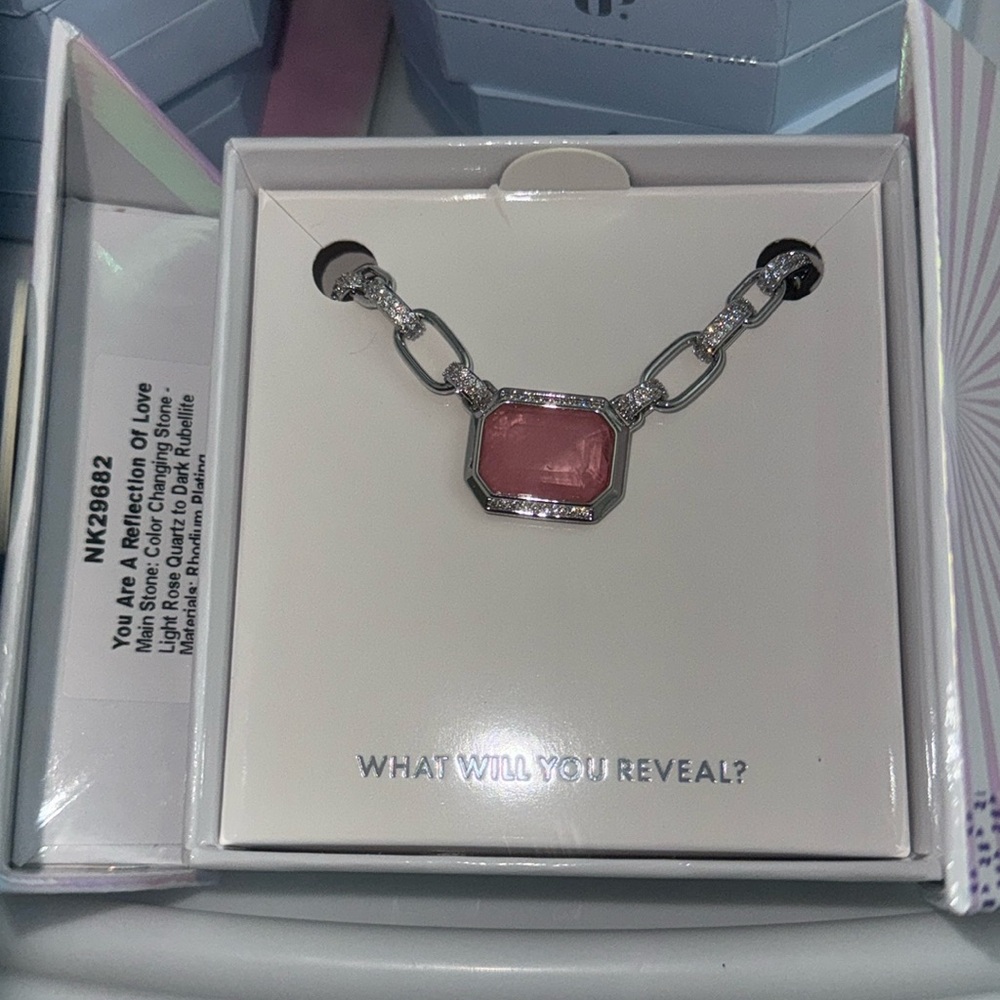 Bomb party NK29682 You Are A Reflection Of Love Color Changing Stone necklace